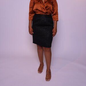 BANANA REPUBLIC | Black Midi Skirt